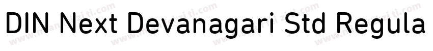 DIN Next Devanagari Std Regular字体转换
